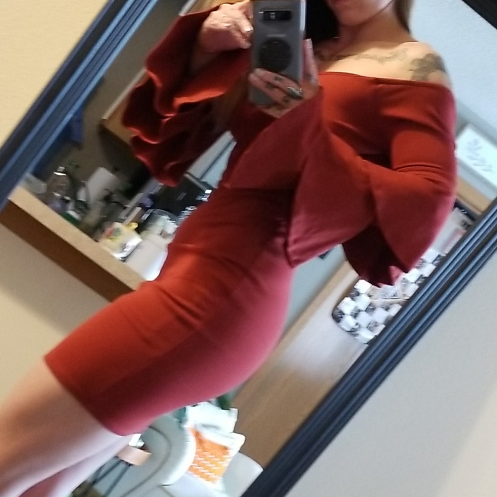 Gianni Bini 70s Sleeve Dress ๐โค๐ - Picture 3 of 6